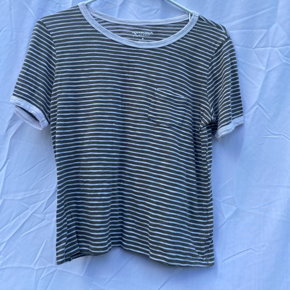 Green & White Short Sleeve T-Shirt